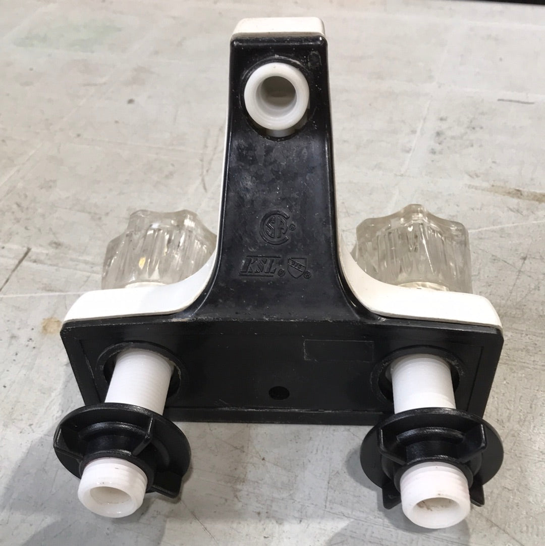Used 4" Shower Faucet White - Young Farts RV Parts