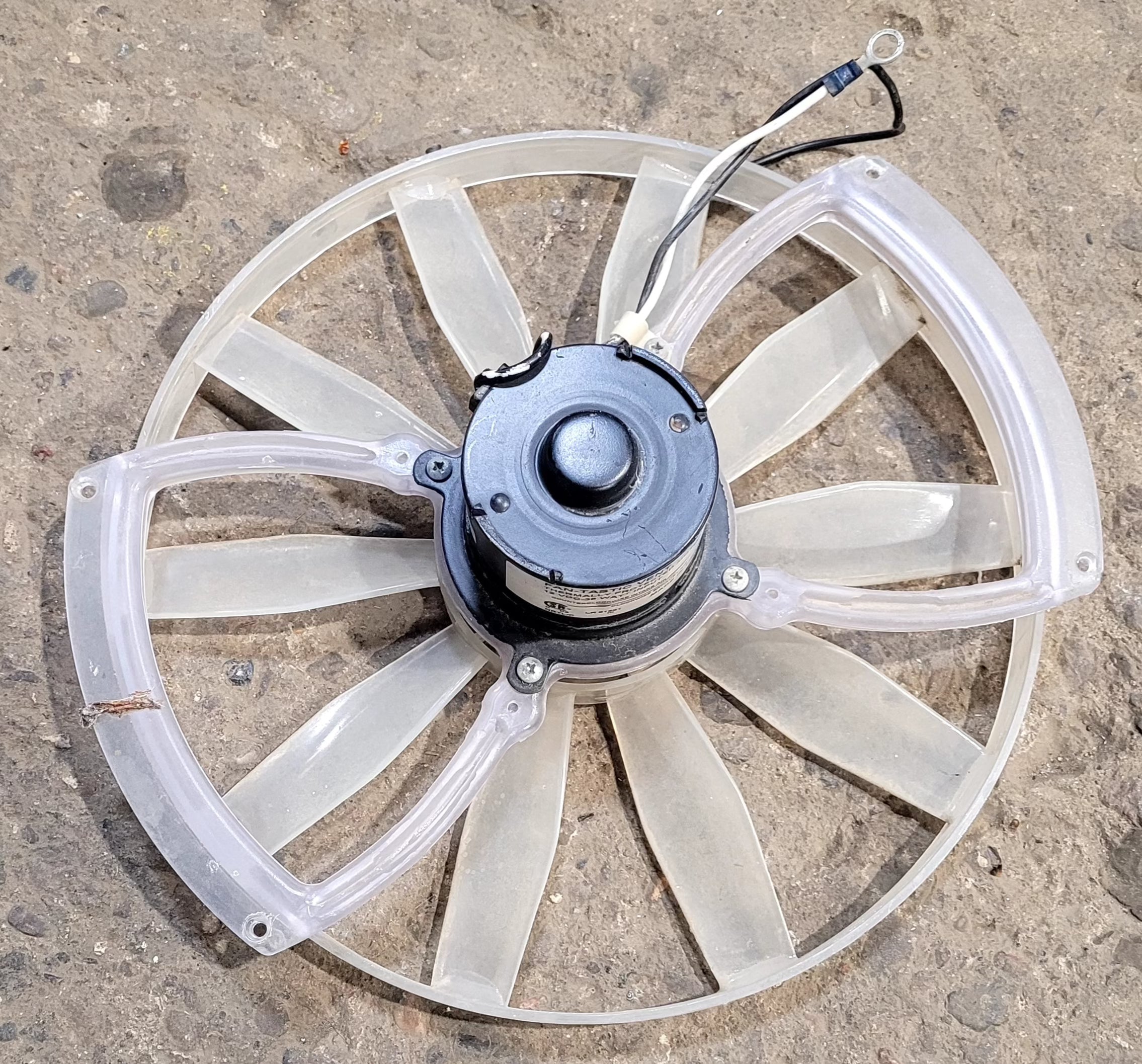 Used Fantastic Fan Motor Assembly Kit for Bathroom Fan Model 5000RBT - Young Farts RV Parts
