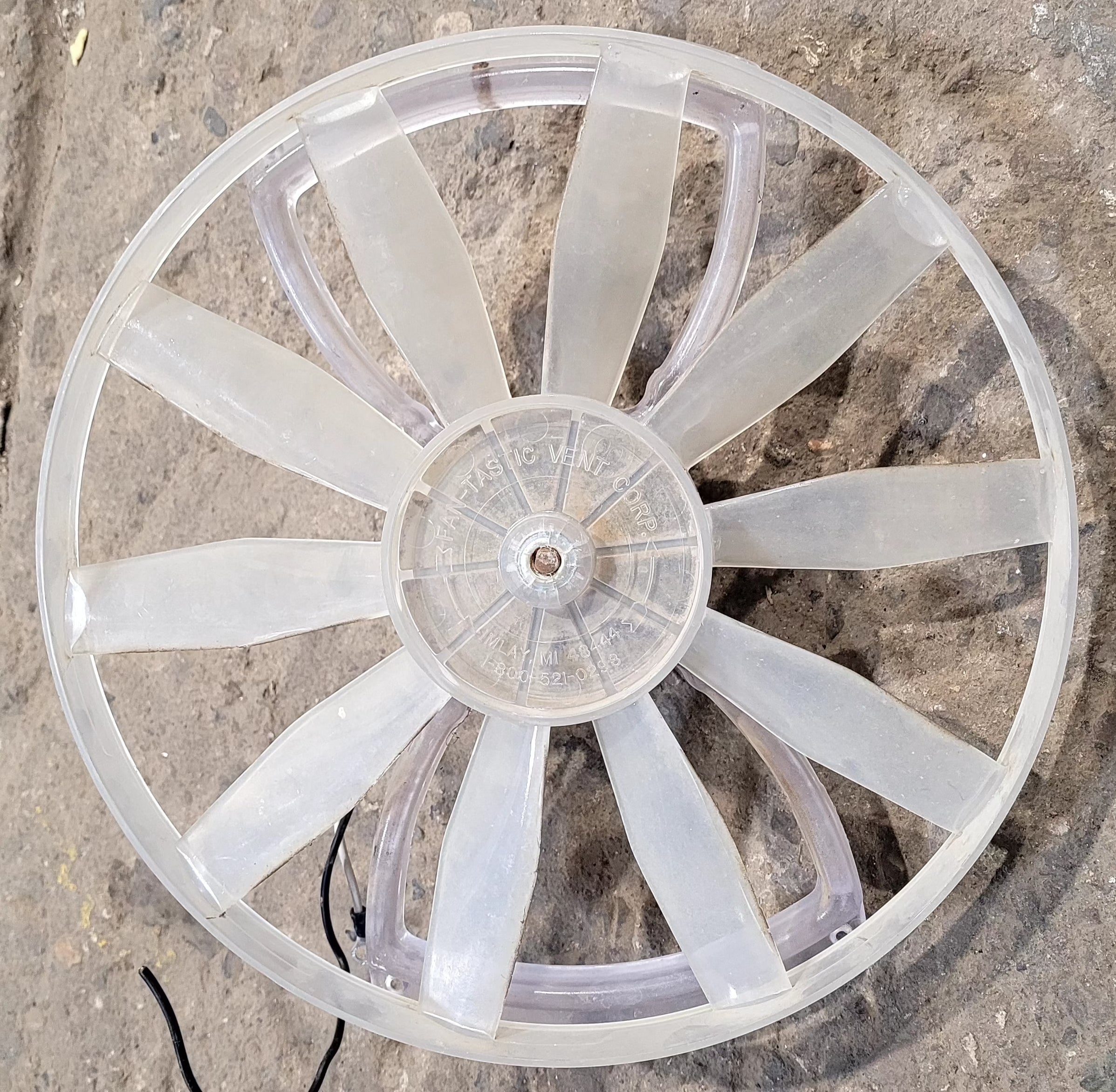 Used Fantastic Fan Motor Assembly Kit for Bathroom Fan Model 5000RBT - Young Farts RV Parts