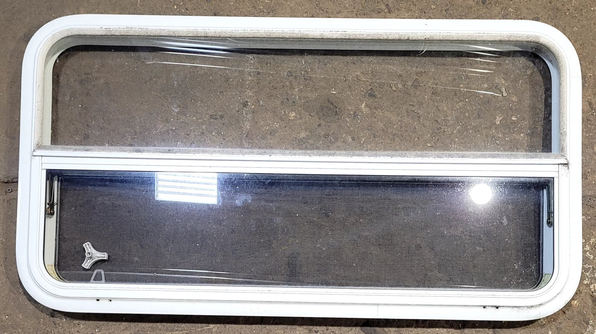 Used White Radius Opening Window : 45 1/4