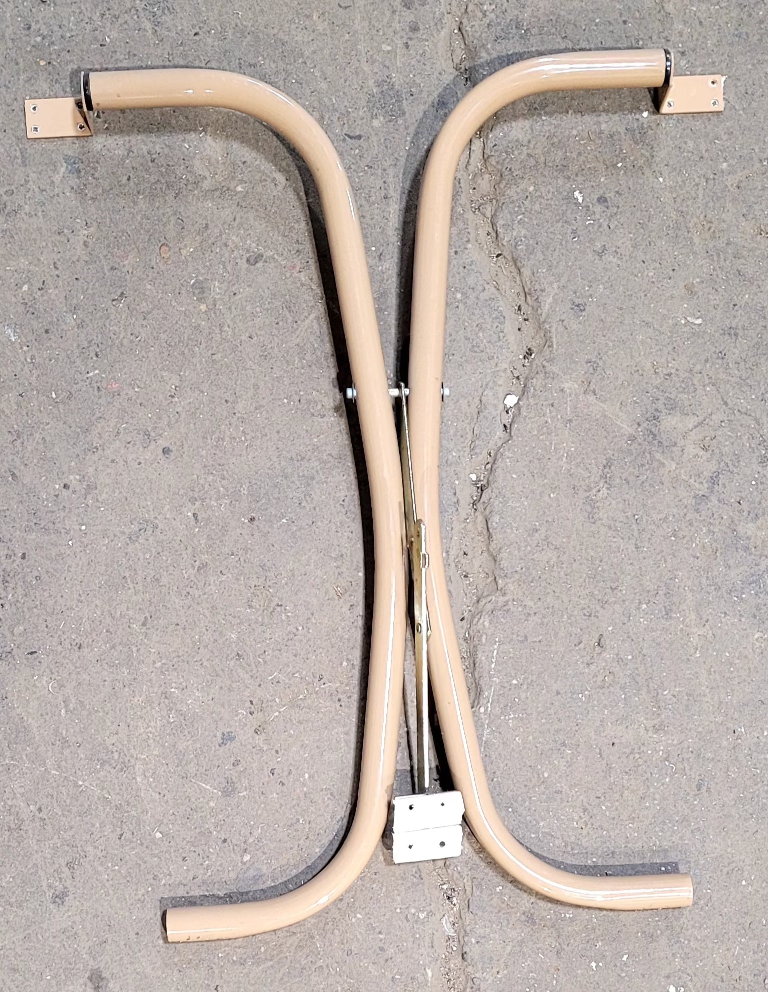 Used RV Folding Table Leg Set 25 1/4" H- TAN COLOR - Young Farts RV Parts