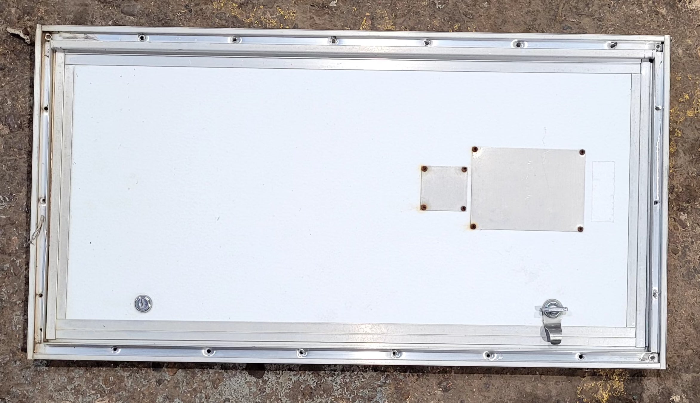 Used Square Cornered Cargo Door 29" x 14 3/8" x 3/4" D - Young Farts RV Parts
