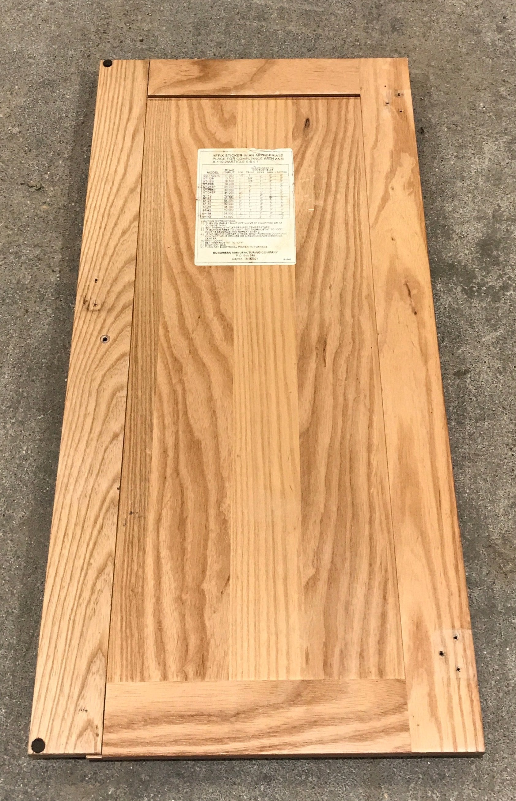 Used RV Cupboard/ Cabinet Door 29” H X 13 1/2" W - Young Farts RV Parts