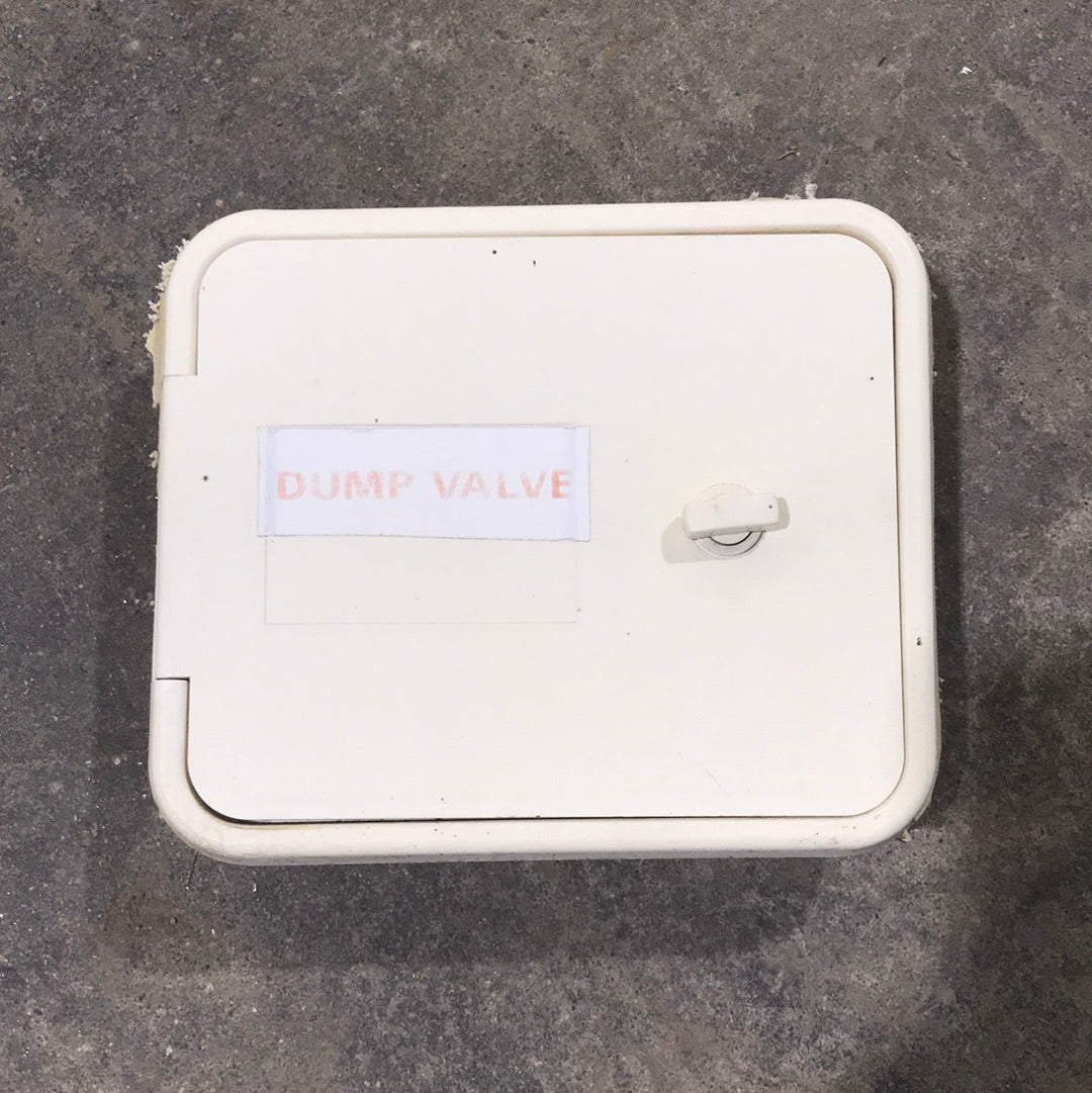 Used 7 1/2" W RV Dump Access Hatch - Young Farts RV Parts