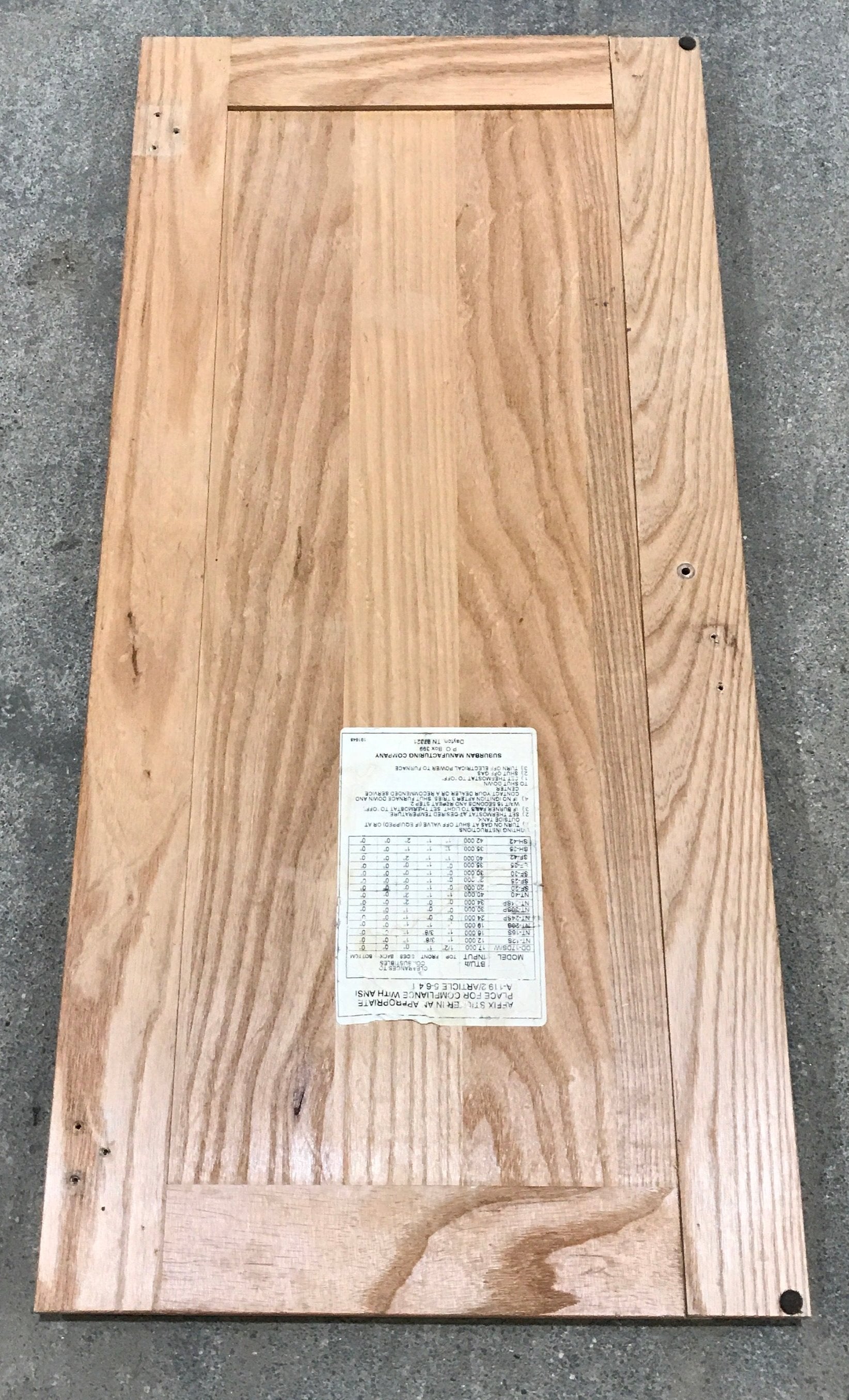 Used RV Cupboard/ Cabinet Door 29” H X 13 1/2" W - Young Farts RV Parts