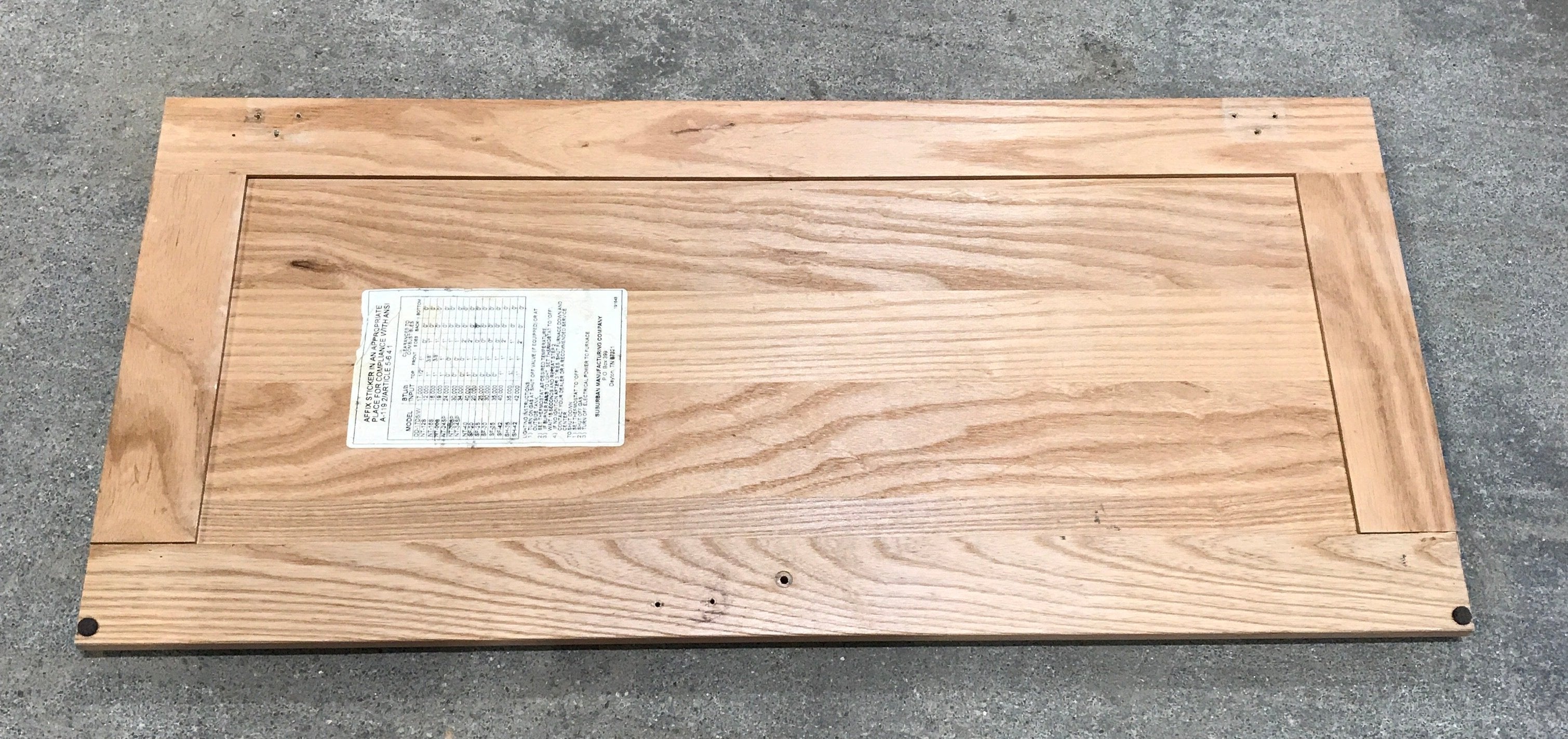 Used RV Cupboard/ Cabinet Door 29” H X 13 1/2" W - Young Farts RV Parts