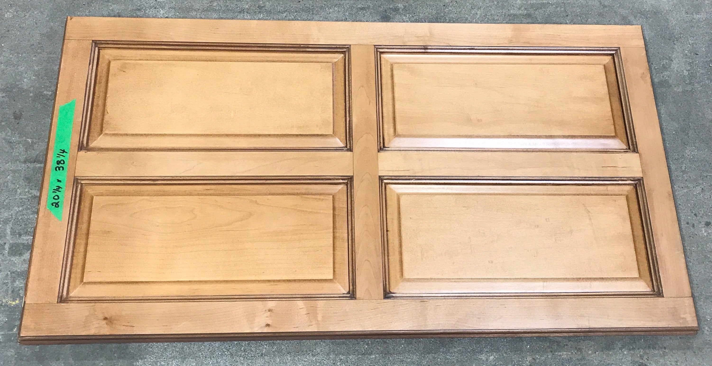 Used RV Cupboard/ Cabinet Door 38 1/4" H X 20 1/4" W X 3/4" D - Young Farts RV Parts