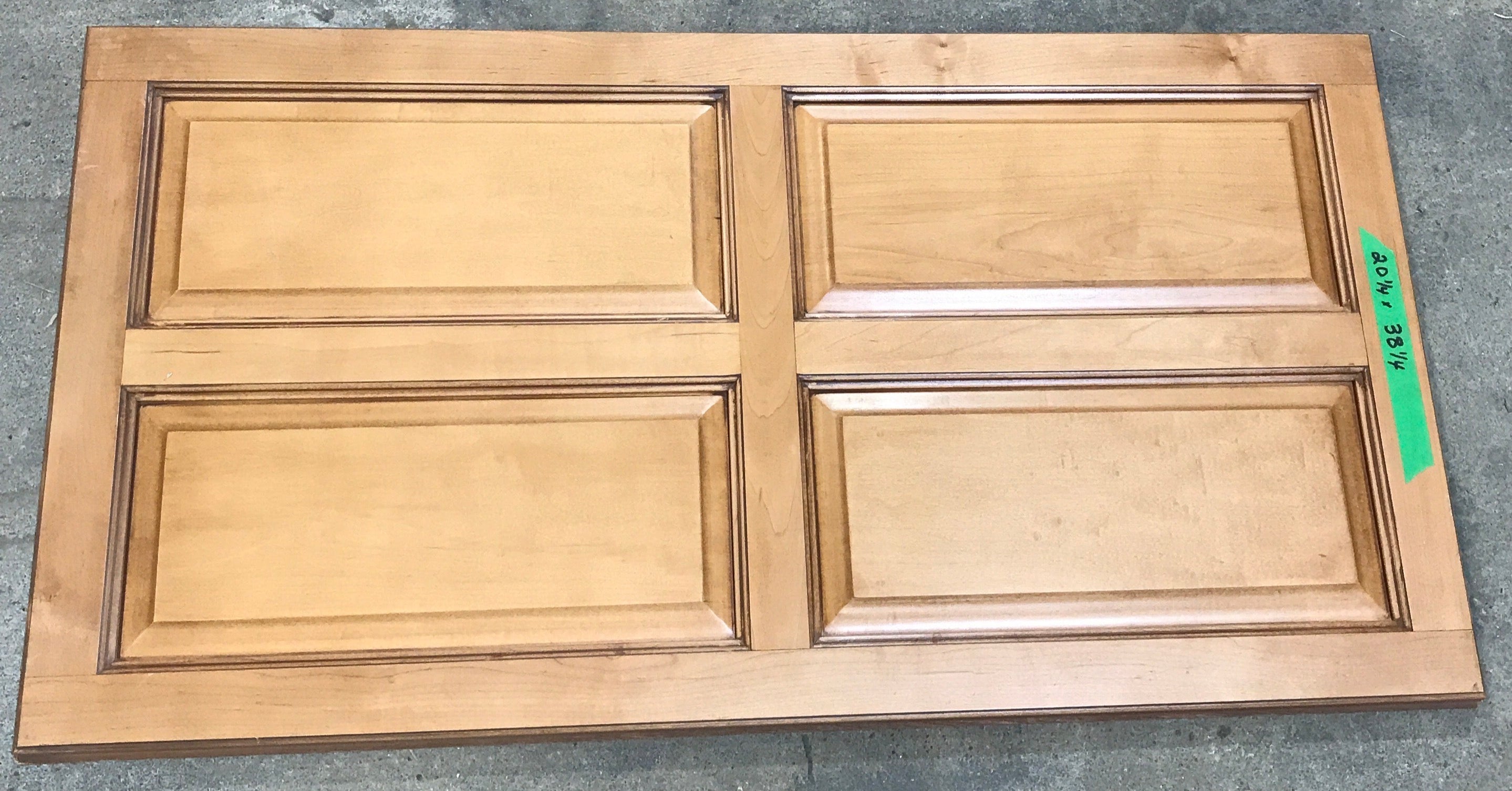 Used RV Cupboard/ Cabinet Door 38 1/4" H X 20 1/4" W X 3/4" D - Young Farts RV Parts