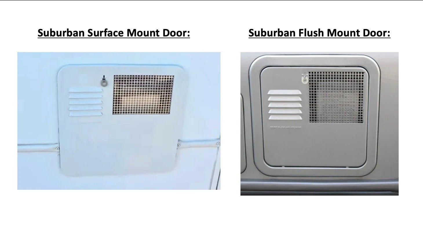 Flush Mount Water Heater Door 6255ACW - Young Farts RV Parts