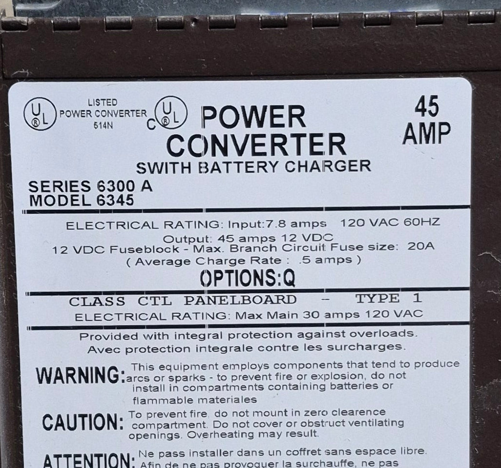 Used MAGNETEK 45 AMP Converter Series 6300 A Model 6345