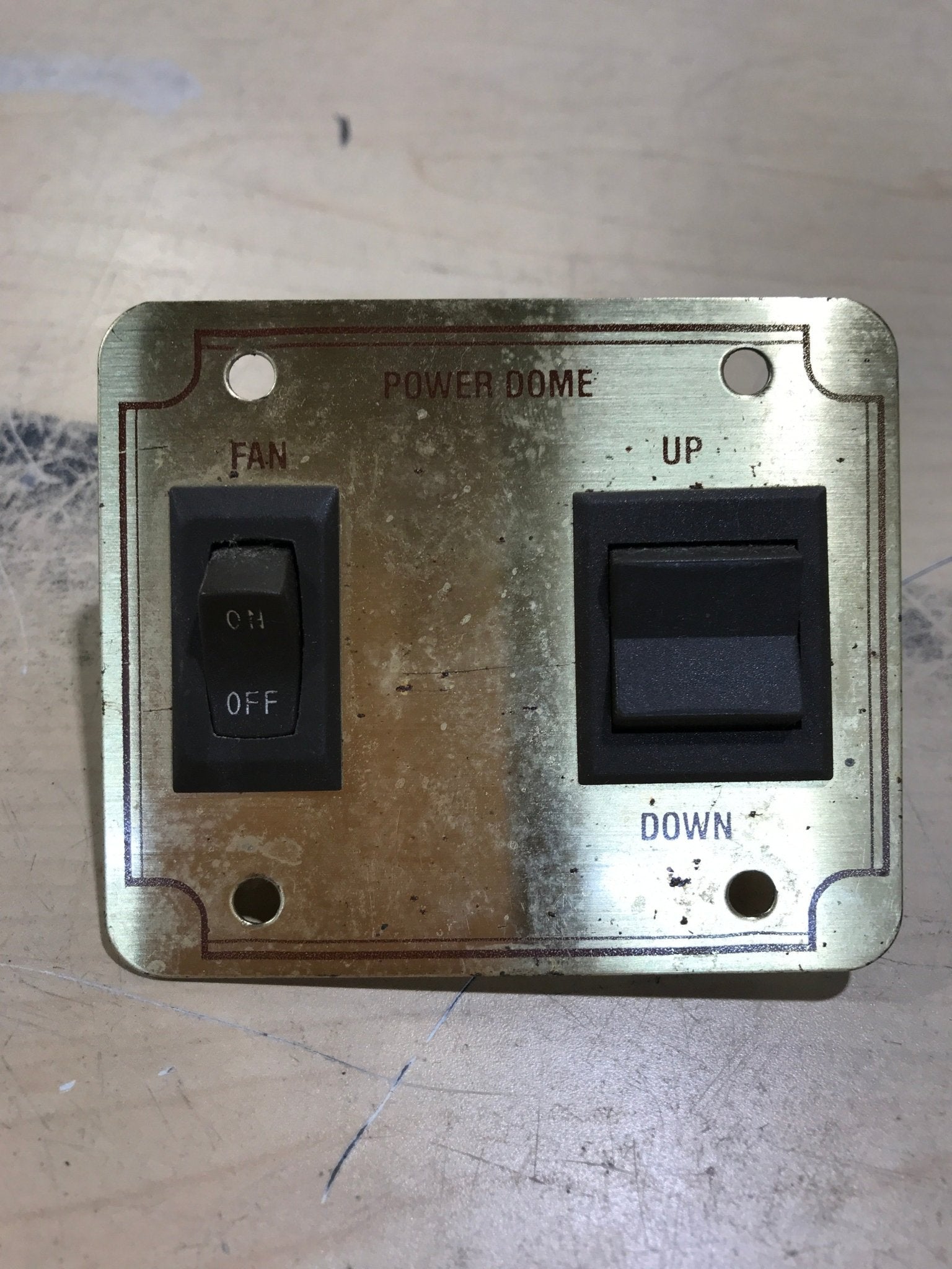 Used 12v RV Power Dome Switch - Young Farts RV Parts