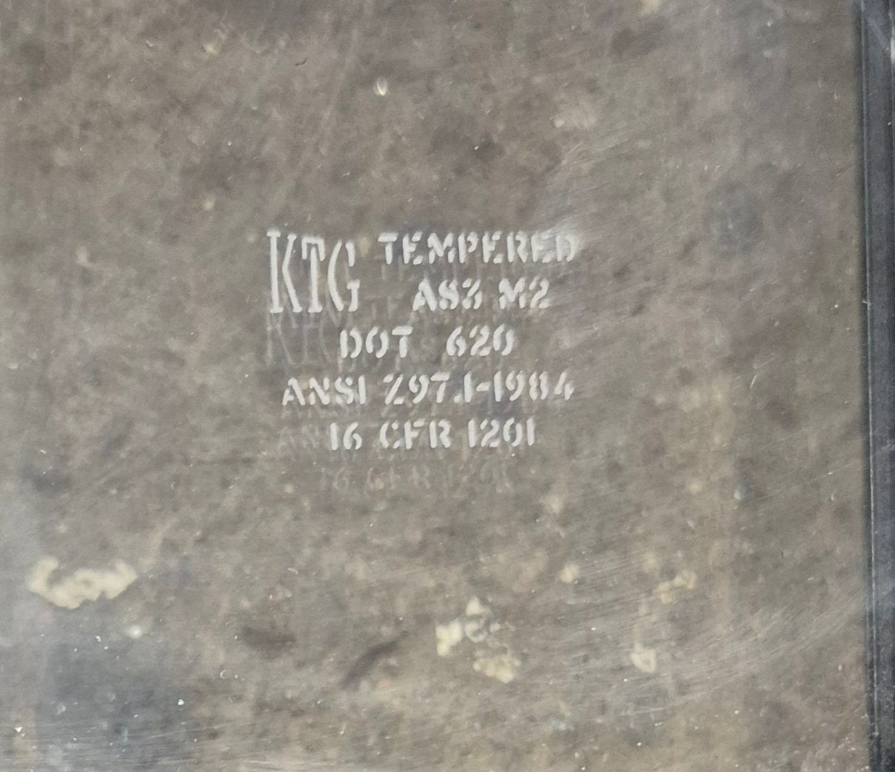 Used Black Radius Opening Window : 11 1/4" W x 47 1/4" H x 1 3/4" D - Young Farts RV Parts