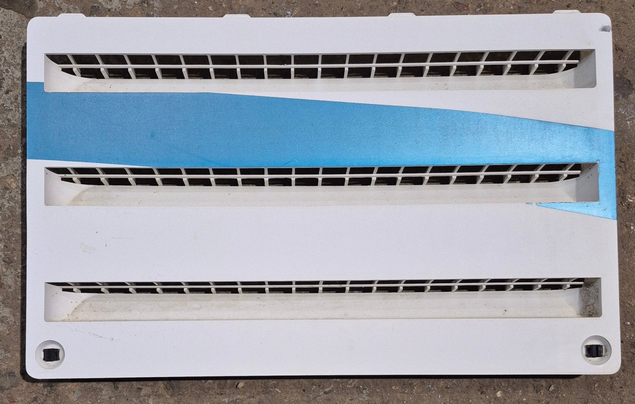 Used DOMETIC 3102277.021 - Yellowed Air Intake Side Refrigerator Vent - NO FRAME - Young Farts RV Parts