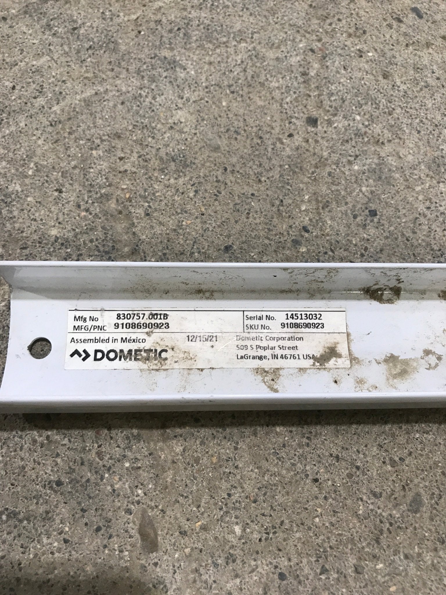 Used Dometic / A&E Window Awning Main Arm - 3314165.014 - Young Farts RV Parts