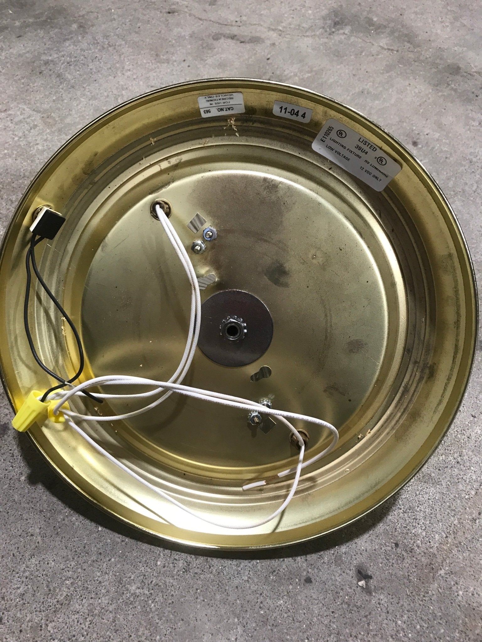 Used Interior Ceiling Mount Light Fixture - Young Farts RV Parts