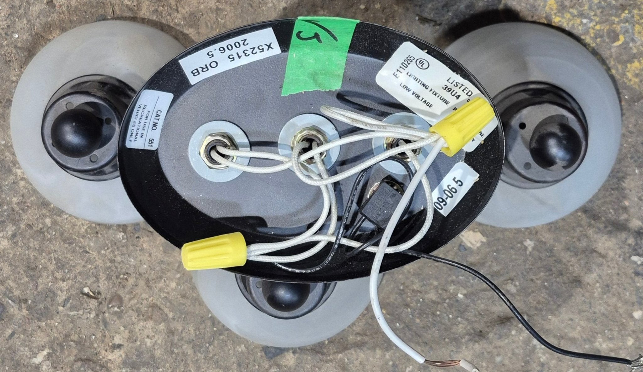 Used Interior Ceiling Mount Light Fixture - Young Farts RV Parts