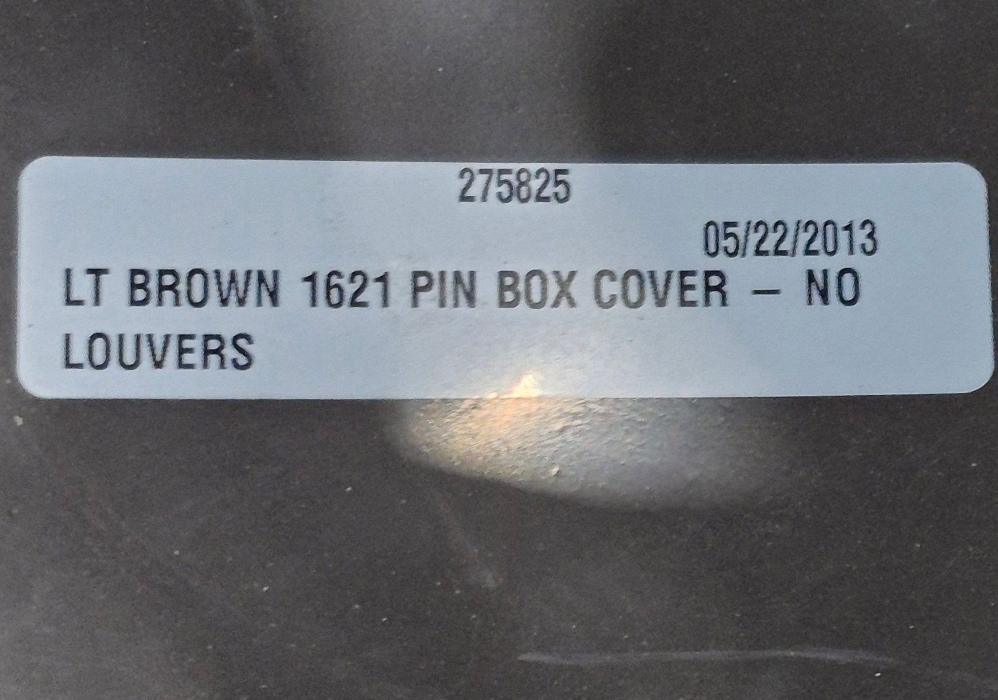 Used Lippert 1621 Fifth Wheel Pin Box Cover - Light Brown - Young Farts RV Parts