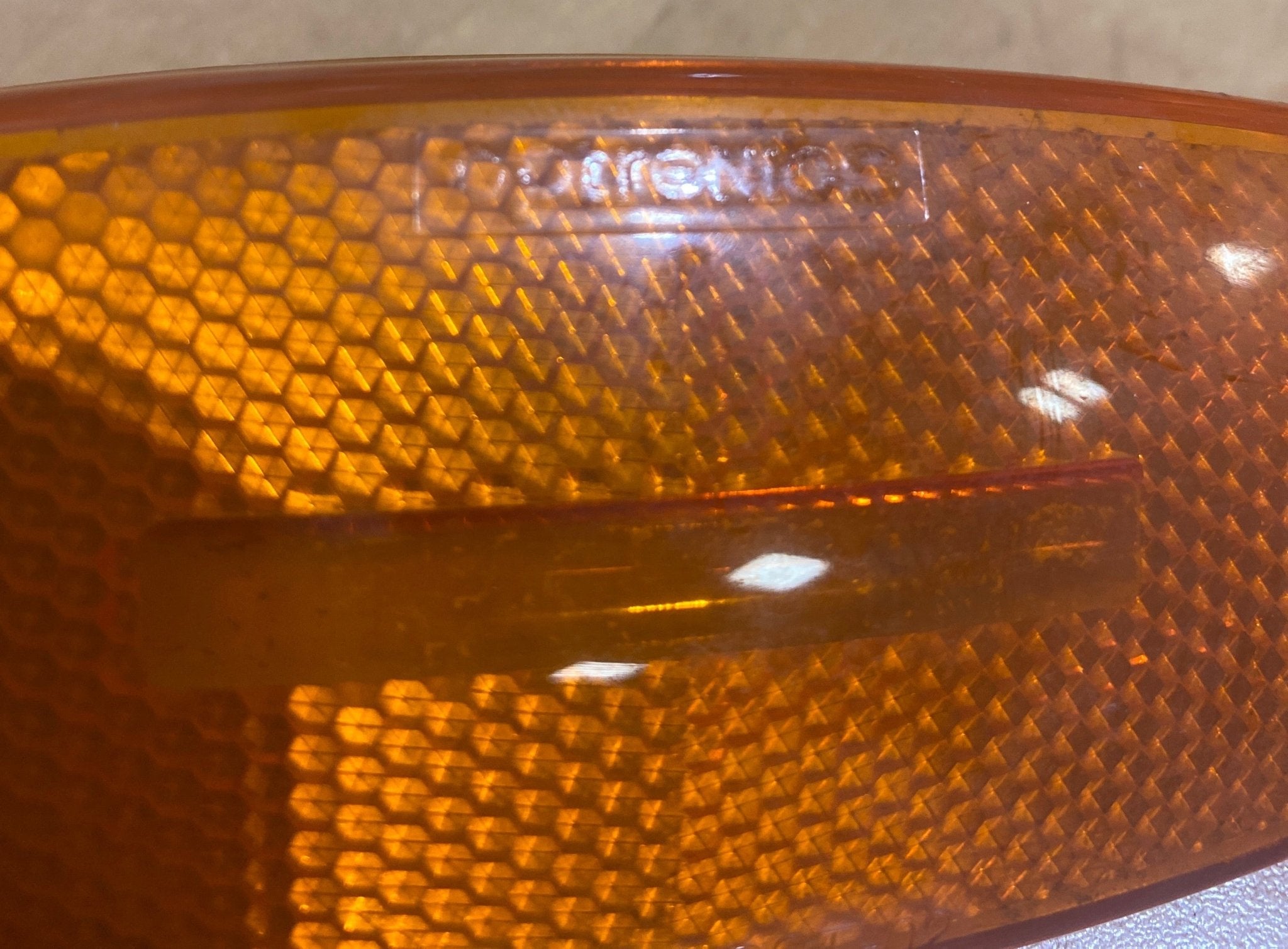 Used Optronics SAE - A - P2 - DOT - 02 Replacement Lens for Marker Light - Amber - Young Farts RV Parts