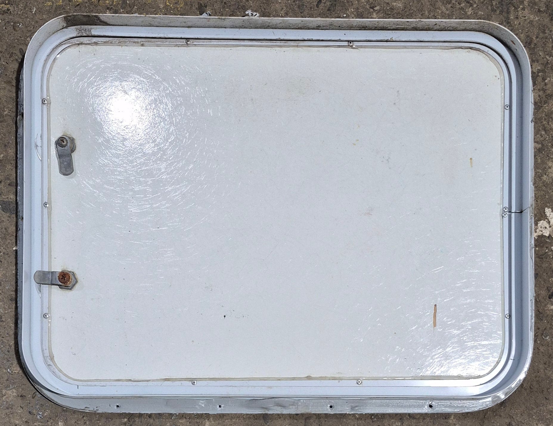 Used Radius Cornered Cargo Door 23 3/4" x 17 7/8" x 1 3/4" - Young Farts RV Parts