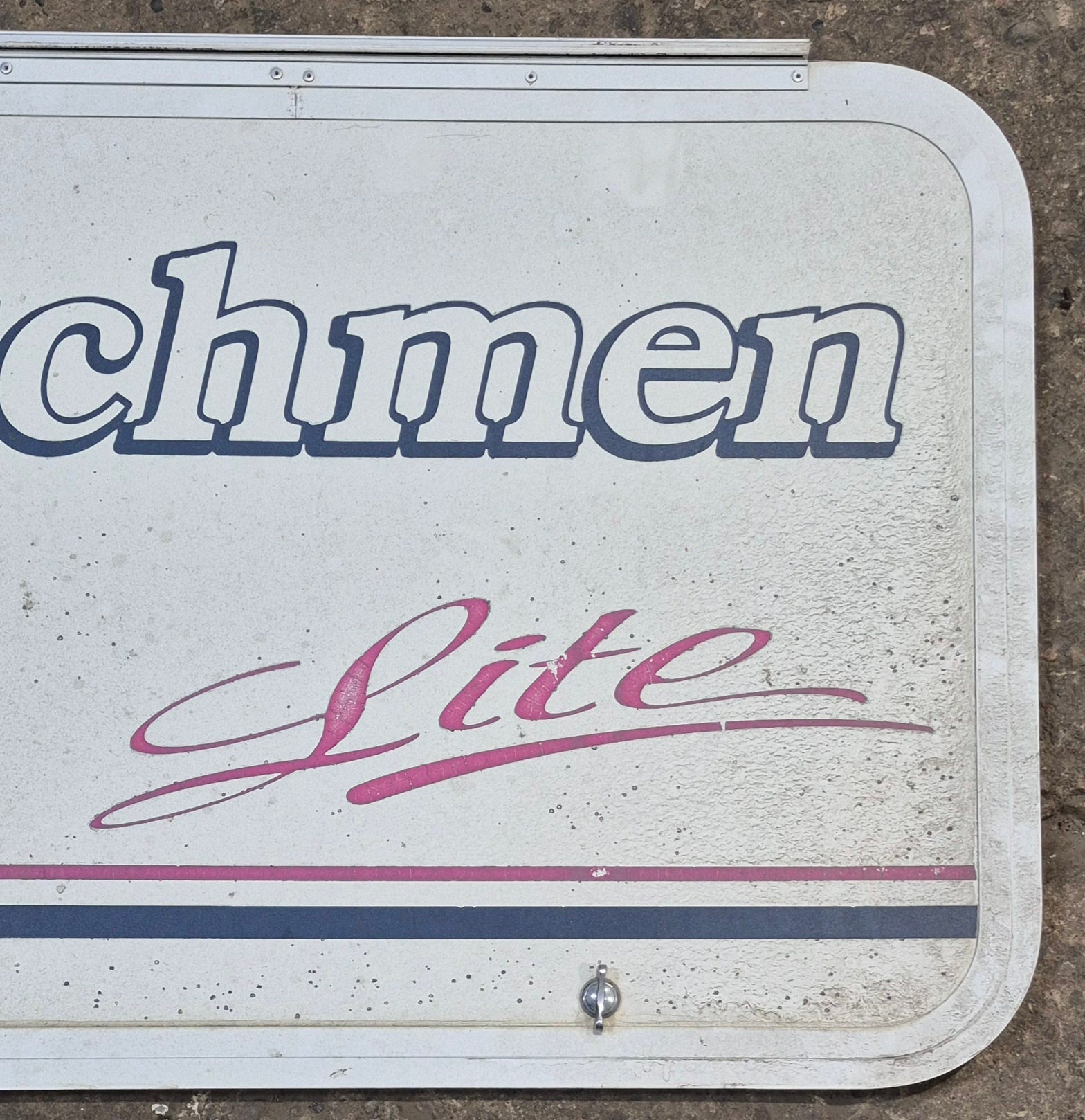 Used Radius Opening Rock Guard Cover : 36" x 22 1/8" x 5/8" D - Young Farts RV Parts