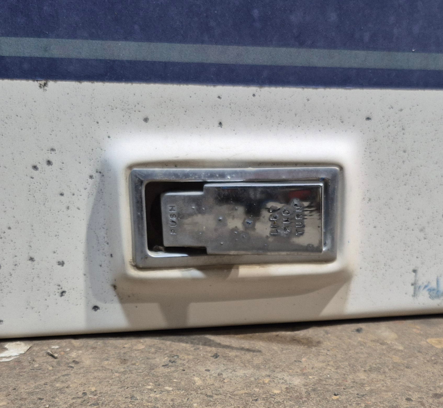 Used Radius Opening Rock Guard Cover : 52 3/4" x 25" x 1 3/8" D - Young Farts RV Parts