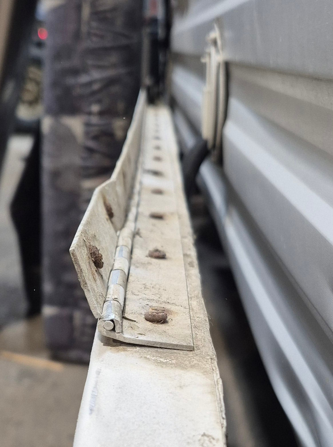 Used Radius Opening Rock Guard Cover : 52 3/4" x 25" x 1 3/8" D - Young Farts RV Parts