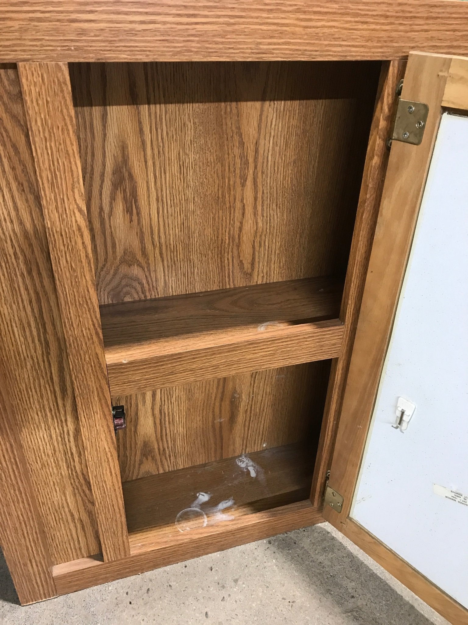 Used RV Bathroom Cabinet/Vanity 30 1/4" H x 24 1/2" W x 6 1/2" D - Young Farts RV Parts