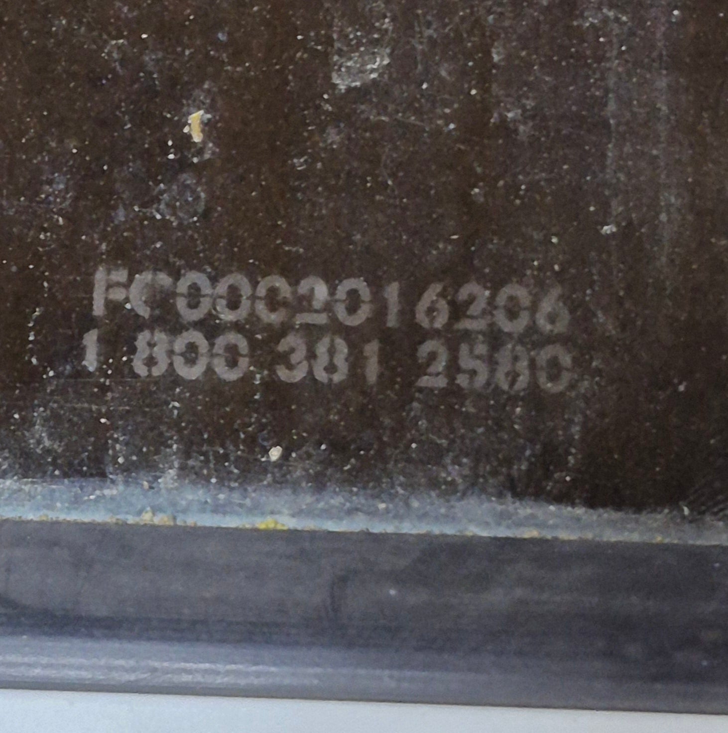 Used White Radius Opening Window : 54" W x 21 1/2" H x 1 7/8" D - Young Farts RV Parts