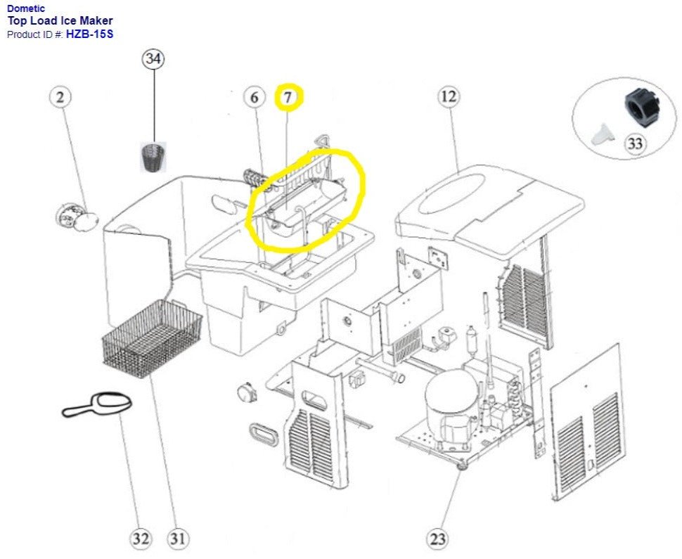 Buy Dometic Replacement Ice Case For HZB15S R06010209000 Online