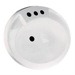 Lasalle Bris 16305PWA 17X20White Poly Oval Lav W/Overflo - Young Farts RV Parts