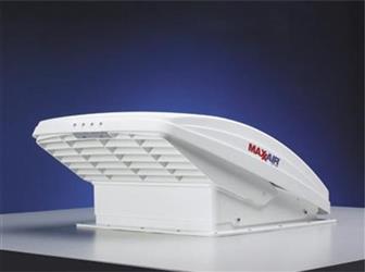 MaxxFan Deluxe Roof Vent Manual Opening 3 Speed Fan - White 00-05301K - Young Farts RV Parts