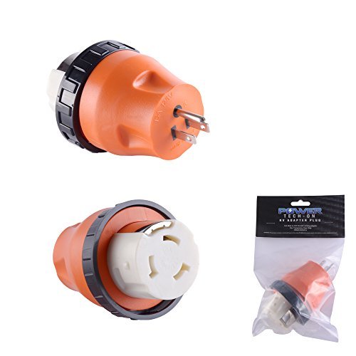Buy Power TechON RVA4016 RV Twist Lock Adapter 15A Male to 50A Female