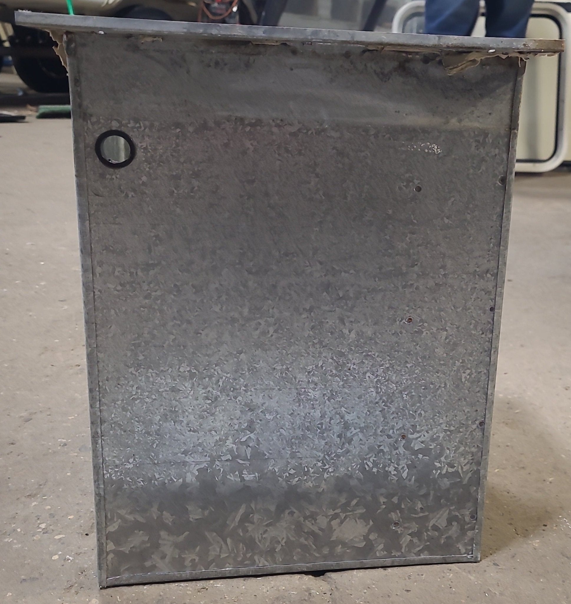 Used Battery Compartment Box With Slide Out Tray - Young Farts RV Parts