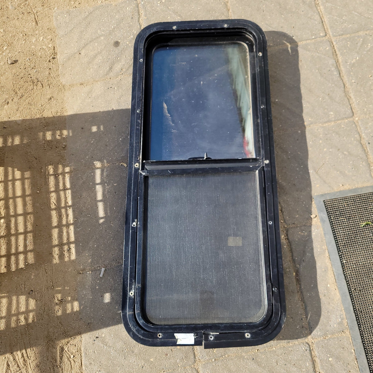 Used Black Radius Opening Window : 36 1/2 X 22 1/2 X 2