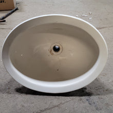 Load image into Gallery viewer, Used Bone Bathroom Sink 13 3/4&quot; X 10 1/2&quot; X 6 1/4&quot;D - Young Farts RV Parts