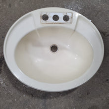 Load image into Gallery viewer, Used Bone Bathroom Sink 20&quot; X 17 1/2&quot; X 7 1/4&quot;D - Young Farts RV Parts