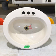 Load image into Gallery viewer, Used Bone Bathroom Sink 20&quot; X 17&quot; X 5 1/4&quot;D - Young Farts RV Parts