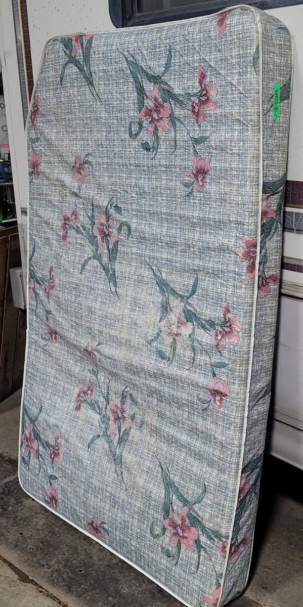 Buy Used Bunk Mattress 75" X 47" X 6" D diagonal cut corner Online