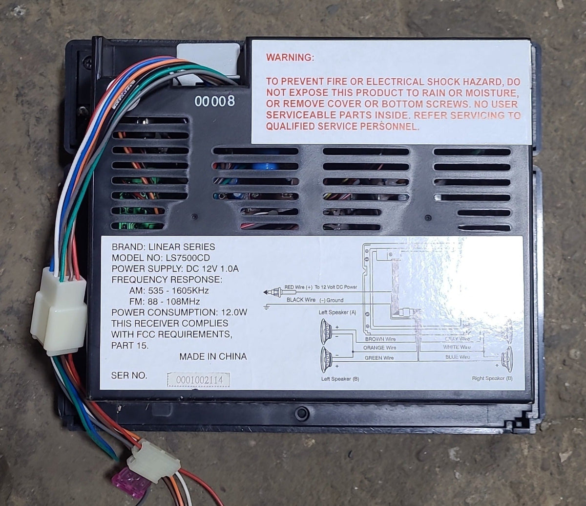 Buy Used Linear Series RV Radio LS7500CD Online Young Farts RV Parts