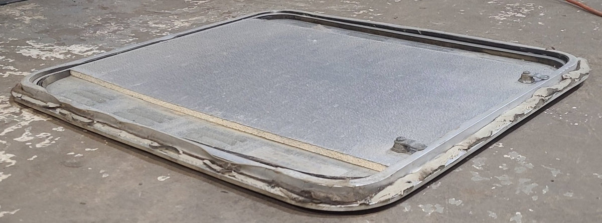 Used Square Cornered Propane Cargo Door 29 3/4