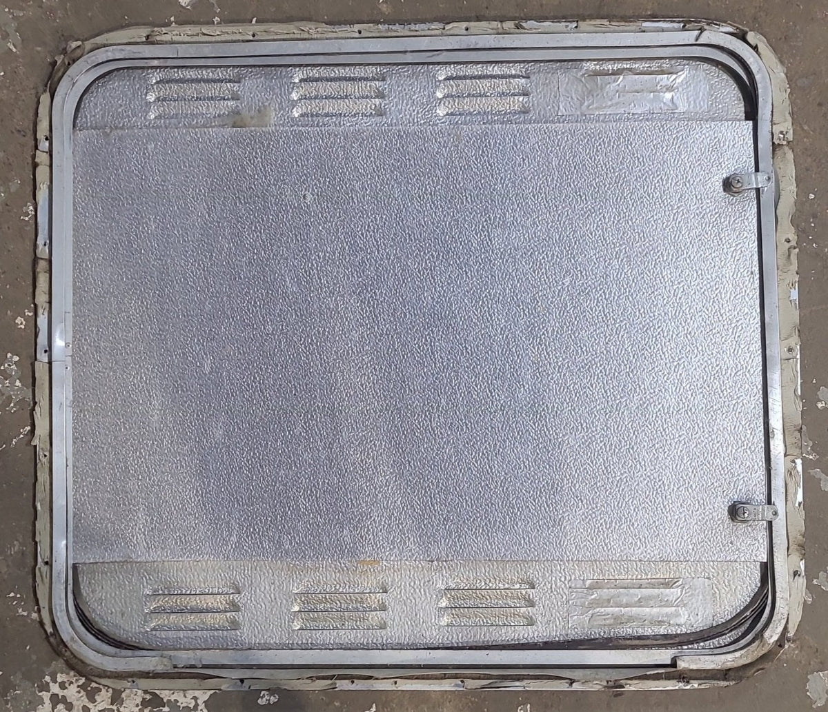 Used Square Cornered Propane Cargo Door 29 3/4