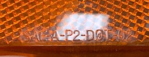 Used T. Bargman 59 | SAE-A-P2-DOT-02 Replacement Lens for Marker Light | Amber - Young Farts RV Parts