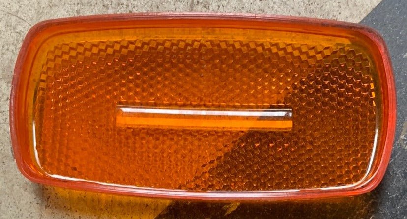 Used T. Bargman 59 | SAE-A-P2-DOT-02 Replacement Lens for Marker Light | Amber - Young Farts RV Parts