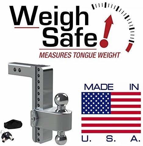 Weigh Safe CTB10-2 - Turnover Ball 10" Drop Hitch with 2" Shank - Young Farts RV Parts