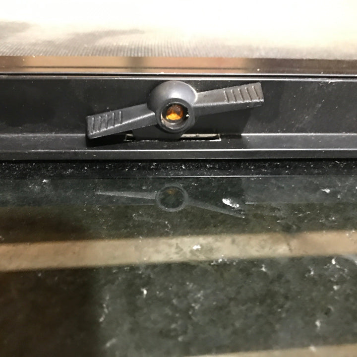 Used Black Radius Opening Window : 35.5" X 21.5" X 1.5" - Young Farts RV Parts