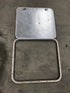 Used Radius Corner cargo door  23 3/4" W  x 21 3/4" H x  1/2" D