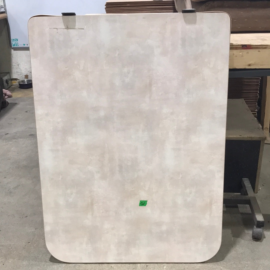 Used RV Wall Mount Table Top With Single Leg 37 3/4" L x 27 3/4" W