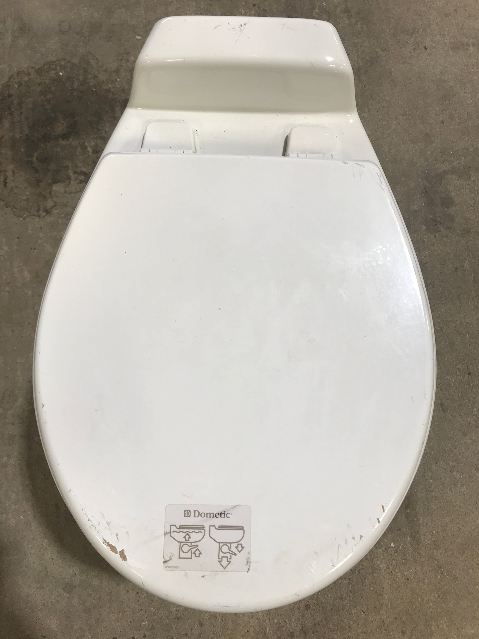Used Complete Dometic Sealand Traveler Toilet, Foot Flush - 510+