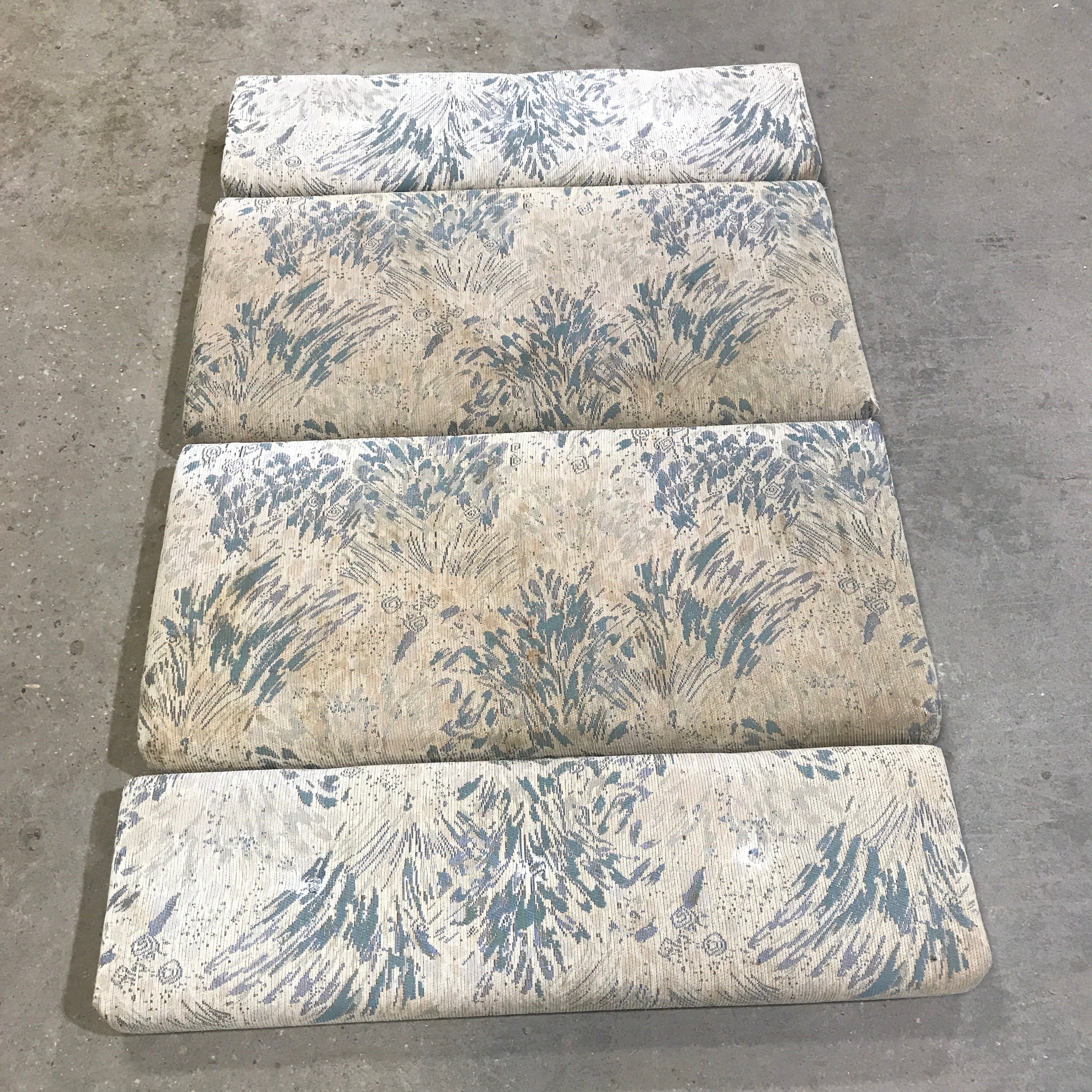 Used Dinette Cushion Set- 4 piece - 2 @ 44" x 20" x 4" D, 2 @ 44" x 13" x 4" D