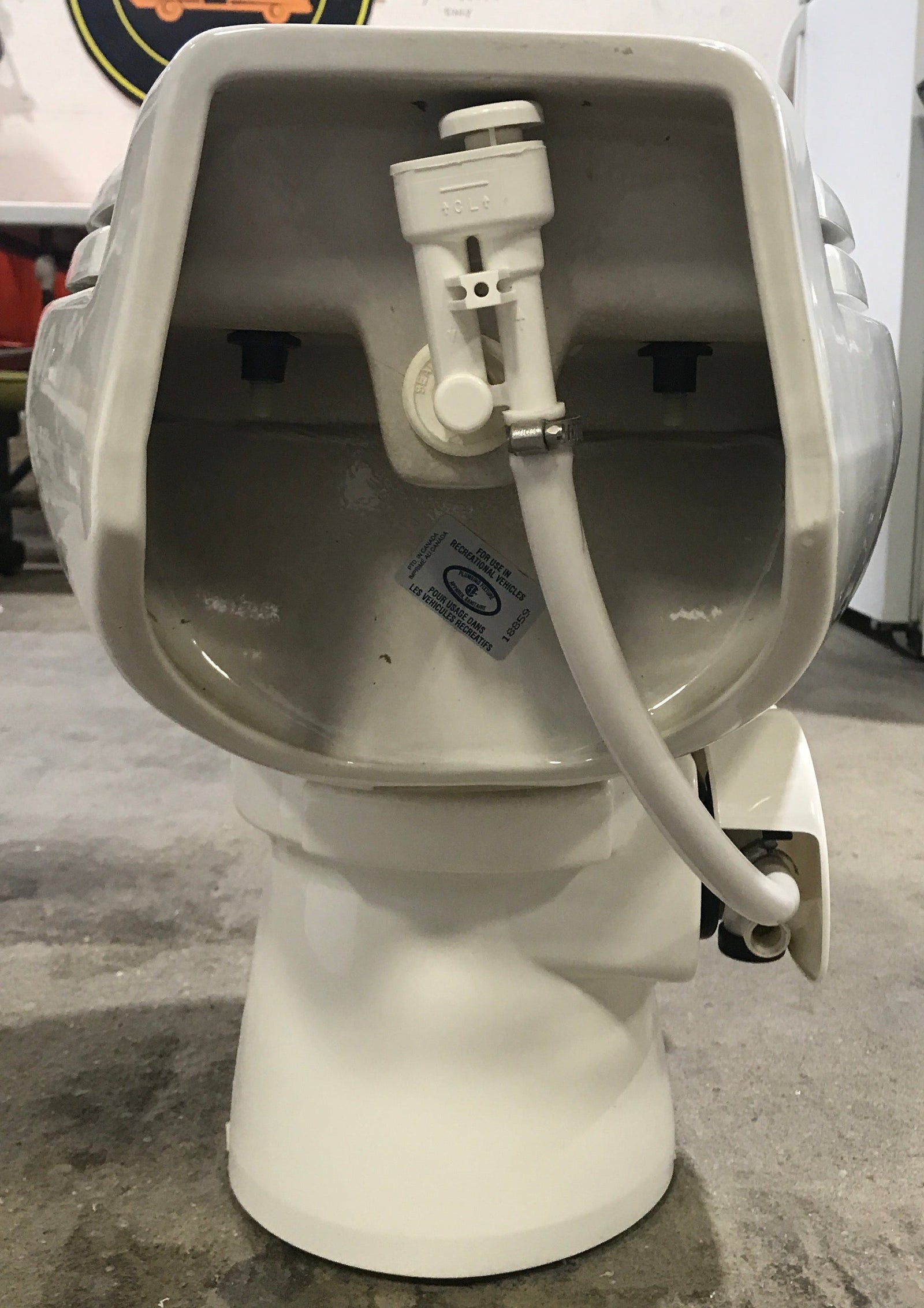 Used Complete Dometic Sealand Traveler Toilet, Foot Flush - 510+